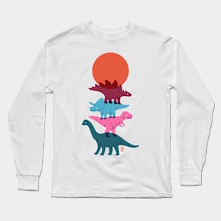 Colourful Dinosaurs 2 Long Sleeve T-Shirt